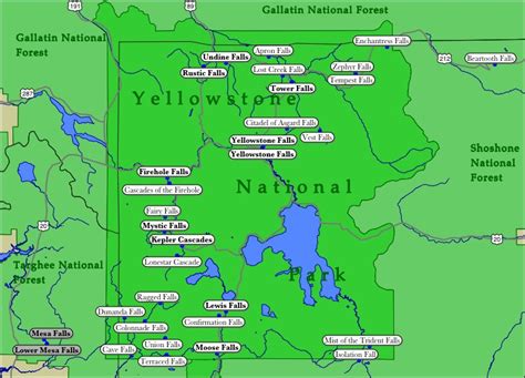 Map Of Yellowstone National Park
