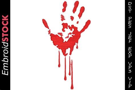 Bloody Hand Print · Creative Fabrica