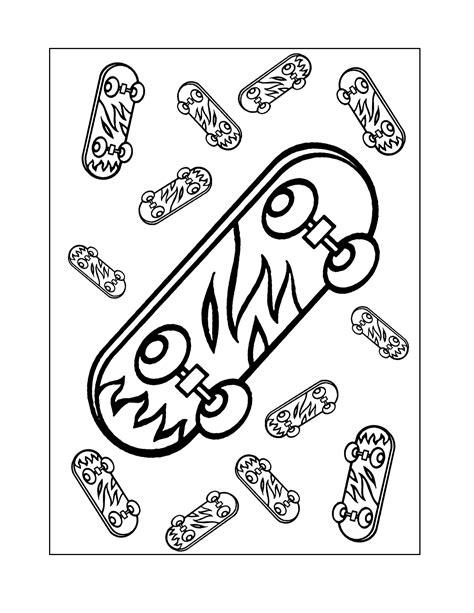 Skateboard Coloring Pages Coloring Rocks Coloring Pages Sports