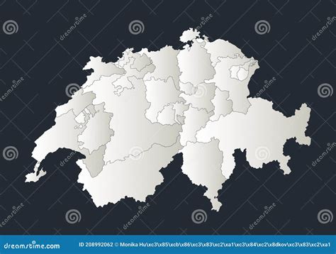 Suiza Mapas Infogr Ficos Planos Colores De Dise O Nevado Regiones