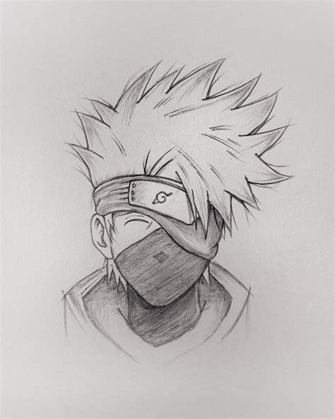 Yo Kakashi Hatake Drawing By Me Naruto
