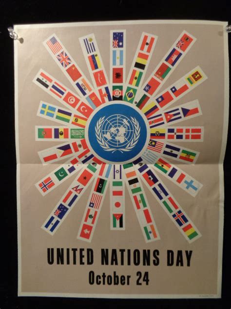 Vintage United Nations Day Poster October 24