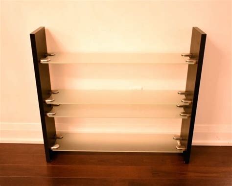 Glass Shelving Unit Bookcase Made Out Of Shelves Ikea Hackers