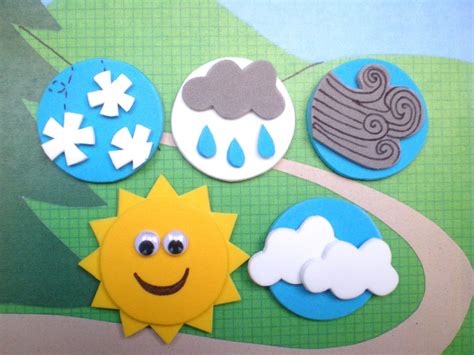magnetic weather pieces. perfect! | Preschool weather, Teaching weather, Weather crafts