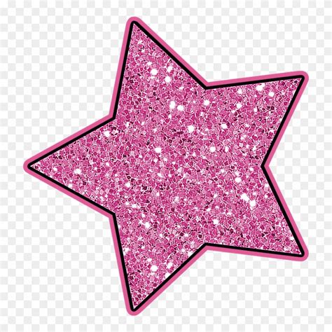 Stars ‿ ⁀° Pink Glitter Star Clipart Free Transparent Png Clipart