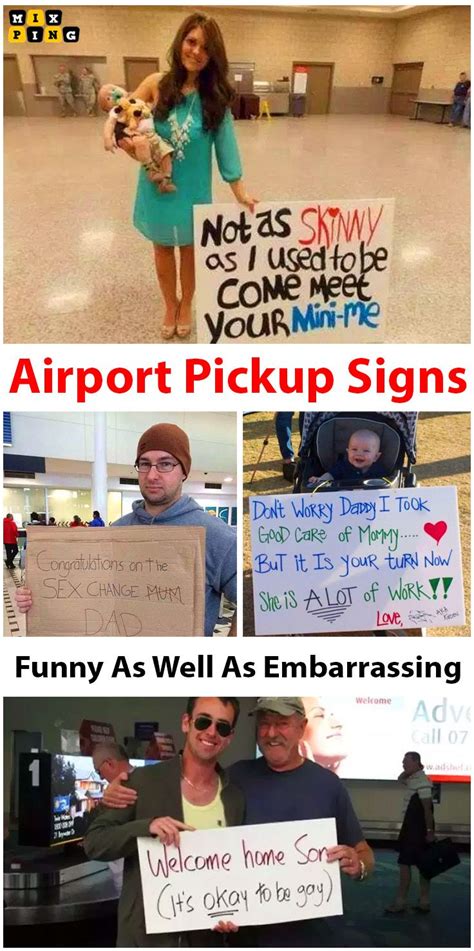 Hilarious Airport Pickup Signs That Are Funny As Well As Embarrassing
