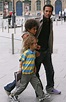 Ben Harper and Laura Dern in Paris with kids