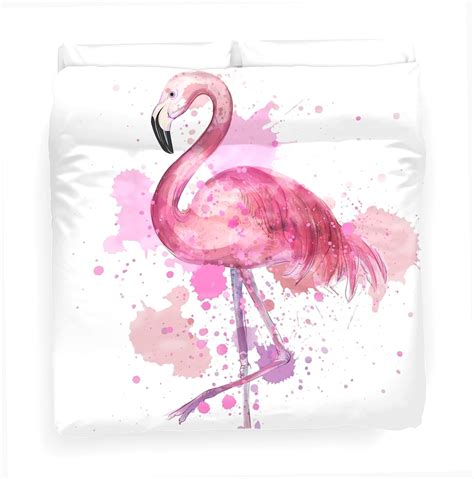 Pink Flamingo Comforter Twin Full Queen King Flamingo Duvet Etsy