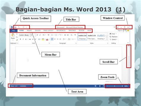 Memahami Bagian Bagian Pada Halaman Kerja Ms Word My Xxx Hot Girl