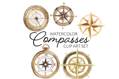 Steampunk Compass Clipart