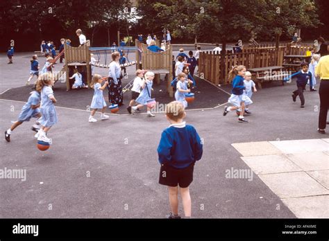 School Playground Uk Hi Res Stock Photography And Images Alamy