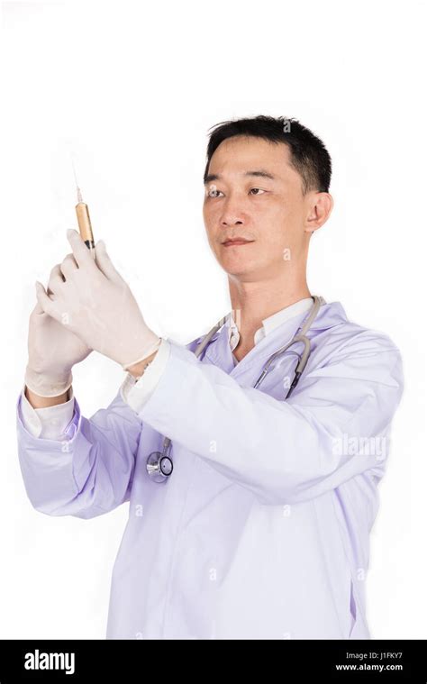 The Doctor Treating The Patient Of Injection Stock Photo Alamy