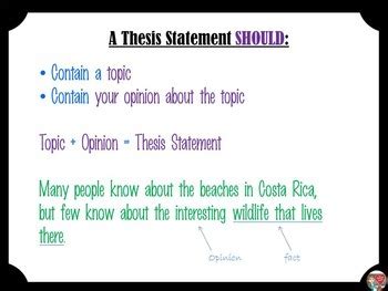 Return from teaching writing skills to how to teach english. Thesis Statement Lesson Plan by Teacher Julia | Teachers ...