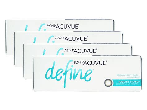 1 Day Acuvue Define Radiant Charm 4 Boxes 120 Pack 1 Day Acuvue