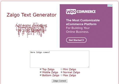The zalgo text generator serves other functions as well; 8 Best Free Zalgo Text Generator Tools {2020 Updated} - TechWhoop