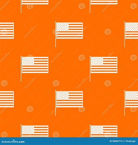 American Flag Pattern Seamless Stock Vector Illustration Of American