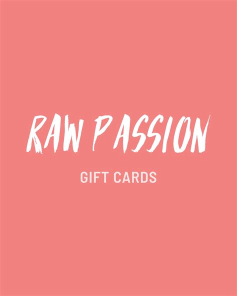 Gift Card Raw Passion