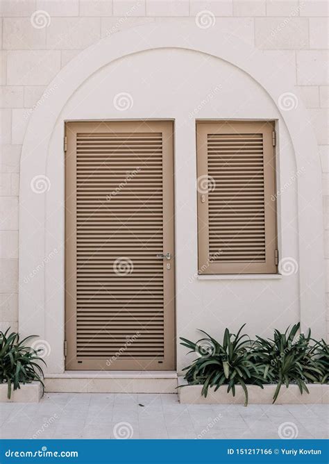 Historic Building Architecture Texture Old Arch Terrace Stock Photo