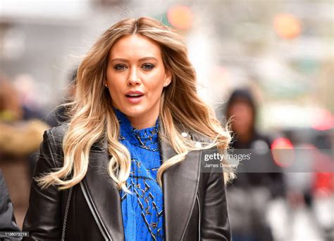 Hilary Duff Seen On The Set Of Younger On April 9 2019 In New York
