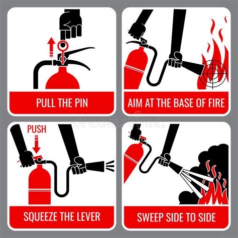 #fire_extinguisher | 542 people have watched this. Fire Extinguisher Vector Instruction Stock Vector ...