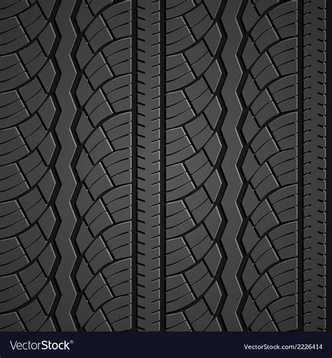 Wheel Tire Seamless Pattern Vector Image On Vectorstock Tire Tire