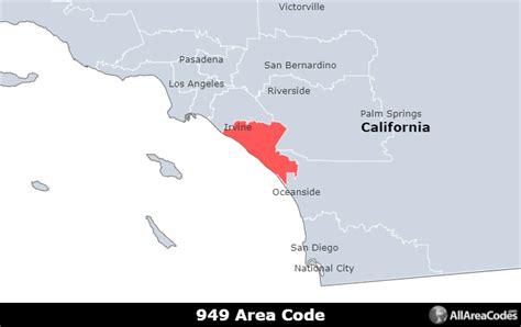 949 Area Code Location Map Time Zone And Phone Lookup