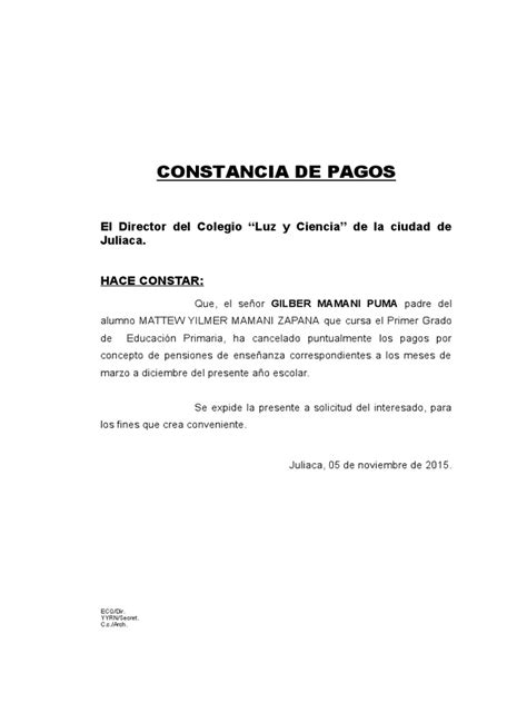 Constancia De Pagos Images And Photos Finder