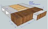 Bed Base With Drawers Plans Photos