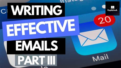 How To Write Effective Emails A Student Guide Part 3 Youtube