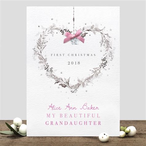 Create custom christian christmas holiday photo cards with staples. personalised baby's first christmas card by stephanie davies | notonthehighstreet.com