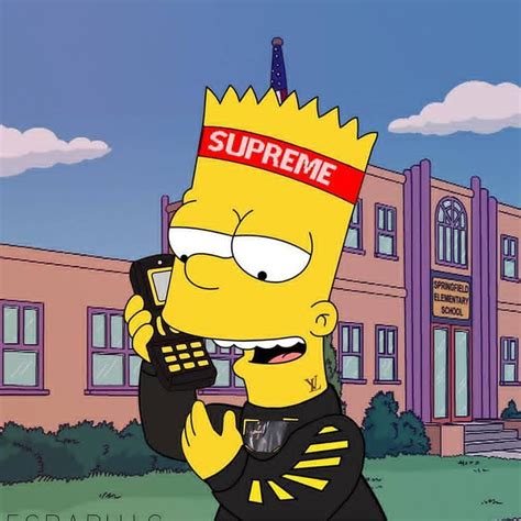 Bart simpson swag wallpaper bart supreme wallpapers. Simpsons Supreme Wallpapers - Wallpaper Cave