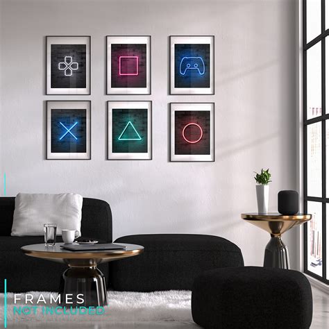 Buy Jumant Printed Neon Gaming Posters Unframed 8x10 Gamer Room