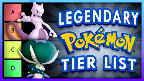 Ranking All Legendary Pokemon Tier List YouTube
