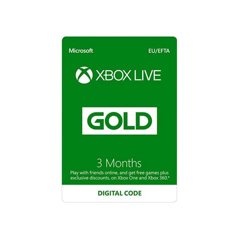 Xbox Card Microsoft Xbox 360 Live Gold 12 Month