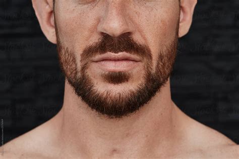 Manly Face Closeup By Stocksy Contributor Ohlamour Studio Stocksy