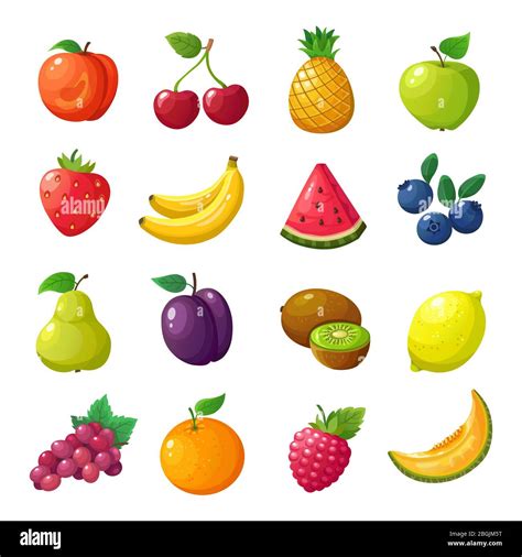 Grapes Peach And Melon Stock Vector Images Alamy