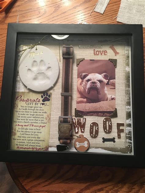 Maybe you would like to learn more about one of these? Shadow Box Pet Memorial #UnusualDogsBreeds | Dog memorial ...
