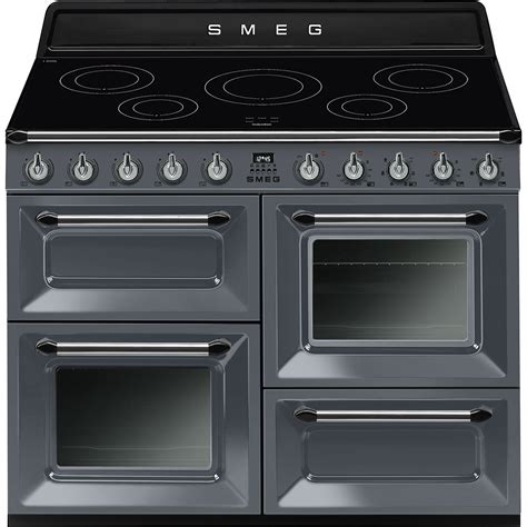 Smeg Tr4110igr 110cm Induction Victoria Rangecooker Slate Grey