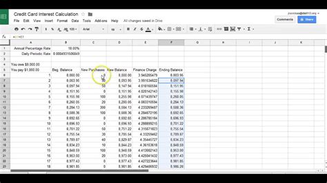 Use the credit card interest calculator to estimate how much interest you would need to pay if you happened to carry an unpaid balance on your credit card. Credit Card Interest Calculation - YouTube