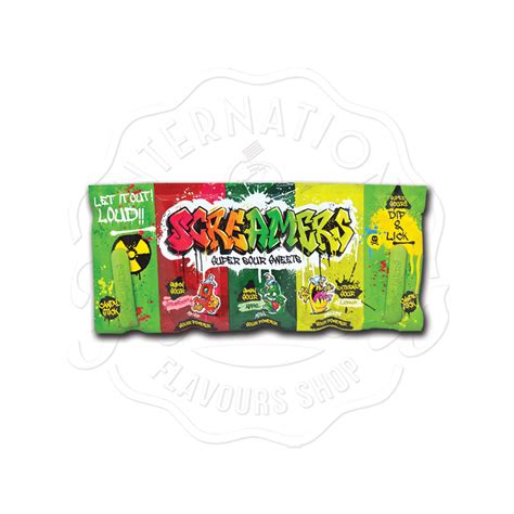 Zed Candy Screamers Super Sour Dip And Lick 40g Flavers