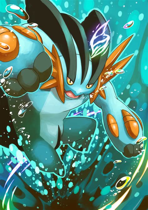 Mega Swampert By Chirenbo Pokemon Art Pokemon Dragon Pokémon Oras