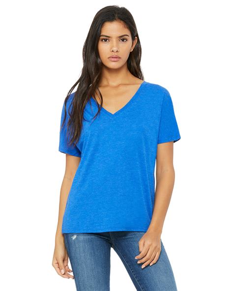 Bellacanvas Bella Canvas Ladies Slouchy V Neck T Shirt 8815