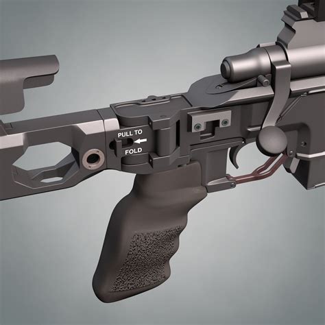 Remington Xm2010 Sniper Rifle 3d Model Obj 3ds C4d Lwo Lw Lws