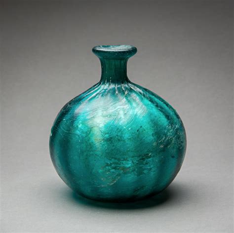 Glass Bottle Origin Central Asia Circa 10th Th Century Ad To 12th Th