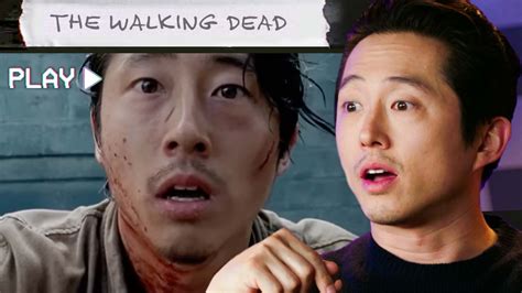 watch steven yeun rewatches the walking dead beef nope minari and more scene selection