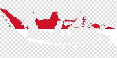 Flag Map Of Indonesia