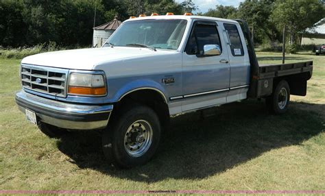 1996 Ford F250 Xl Supercab Flatbed Truck In Wilson Ks Item D6034