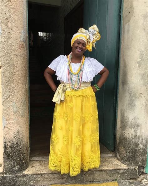 The Vibrant Traditional Dress Of The Baianas Of Salvador De Bahia
