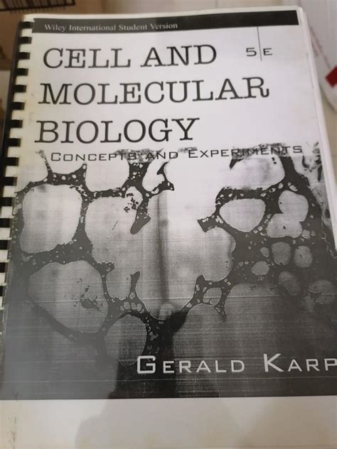 Cell And Molecular Biology 5th Ed Hobbies Toys Books Magazines