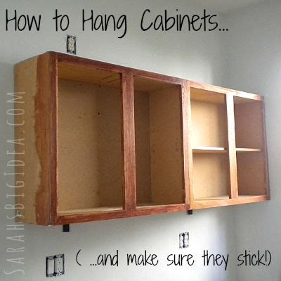 It's important not just to make the decorating process simpler, but to also avoid costly damage. How to Hang Cabinets | Hanging kitchen cabinets ...